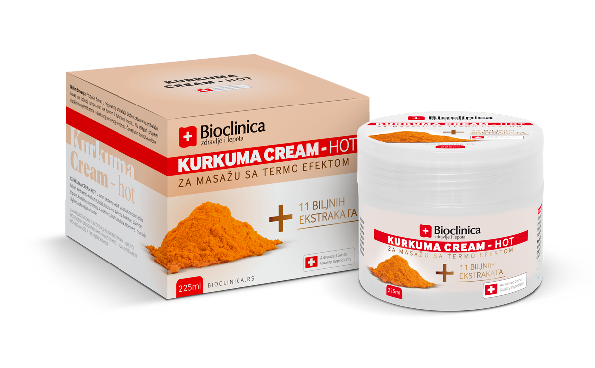 BIOCLINICA Kurkuma Hot krema 225ml