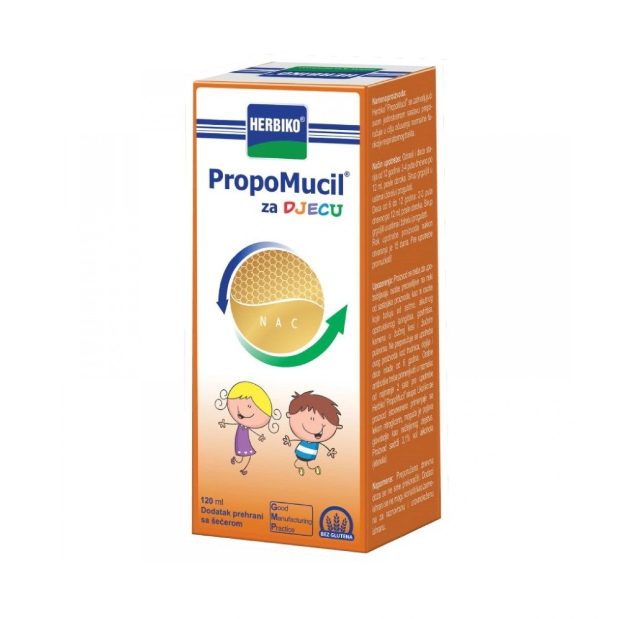Herbiko Propomucil sirup za djecu 120ml Herbiko Propomucil sirup za djecu 120ml