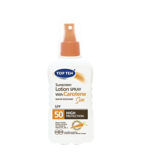 TOP TEN CAROTEN Losion u spreju za zaštitu od sunca SPF 50 180ml