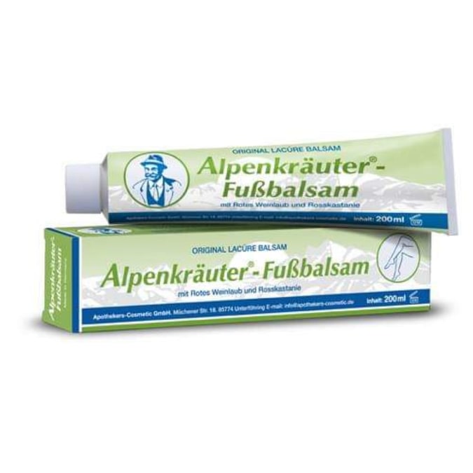 ALPENKRAUTER Alpsko bilje balzam za noge – mentol i divlji kesten 200ml, Za tretiranje vena i kapilara