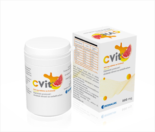 CVit VITAMIN C  500 tablete za žvakanje a 50, Dodatak prehrani za nadonkadu vitamina C