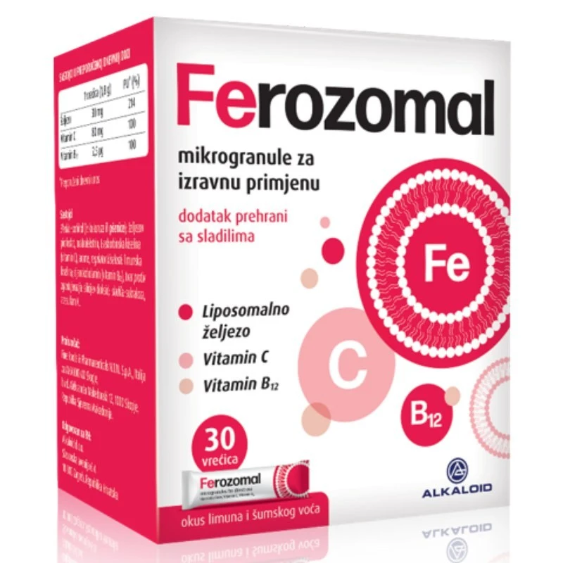 FEROZOMAL Mikrogranule 30 vrećica