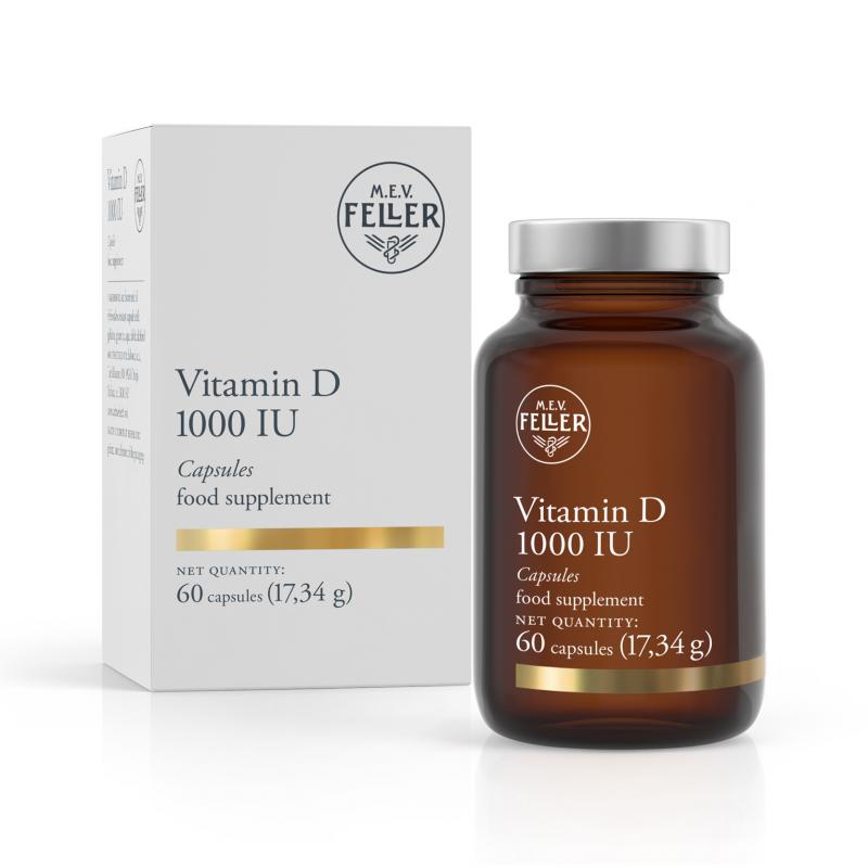 M.E.V. FELLER Vitamin D 1000 IU 60 kapsula
