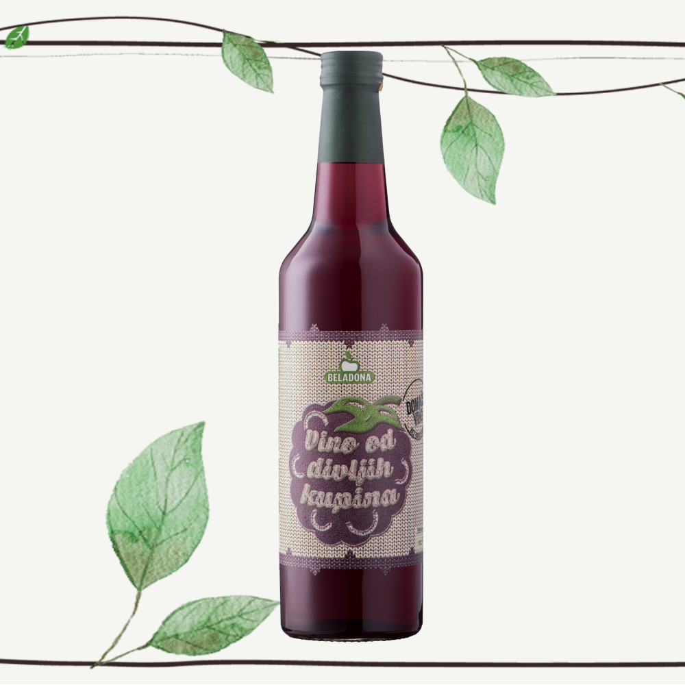 BELADONA Kupinovo Vino 0,7 L, Prirodan lijek za anemiju, povišen holesterol i trigliceride